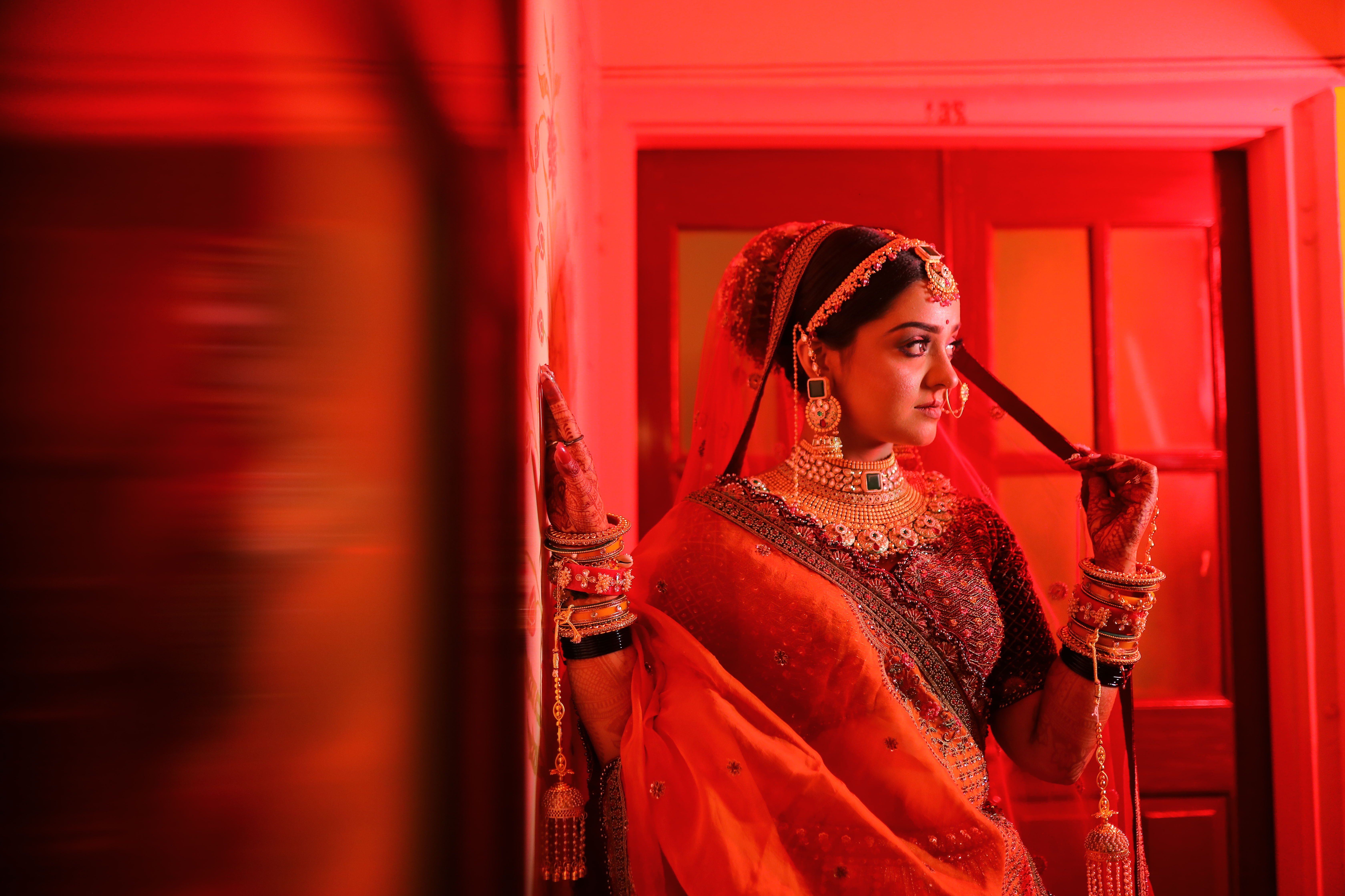 Bridal portrait and ceremonial elegance